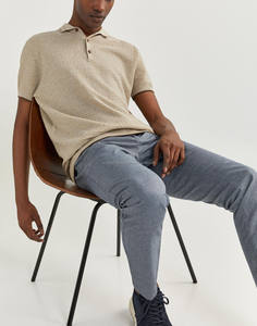 Jersey de Punto 100% Algodón Único para Camiseta, Diseño de Color Personalizado, Corte Regular, Manga Corta, Talla Grande, Transpirable para Hombre - Product Image 5