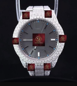นาฬิกาข้อมือ SHREEJI JEWELS สแตนเลสสตีลหรูหรา ประดับเพชร ขนาด 40 มม. ระบบอนาล็อก กลไกอัตโนมัติ สำหรับทั้งชายและหญิง สายแบบพับได้ คริสตัลกันน้ำ 3BAR GPS - Product Image 1