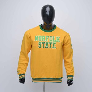 Premium Quality Custom Logo Yellow Green Letter Applique <b>Men</b> Sweatshirt Long Sleeve Crew Neck <b>Pullover</b> Hoodie for Campus Wear - Product Image 1
