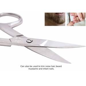 กรรไกรตัดเล็บโค้ง ใบมีดหยักเล็กน้อย ทำจากสแตนเลส ใช้ตัดคิ้ว ขนตา หนวด เครา ขนจมูก และเล็บเท้า - Product Image 2