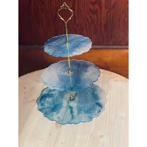 Support à gâteau en résine époxy de qualité supérieure avec base, support décoratif fait main - Product Image 5