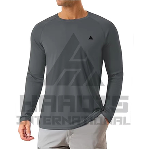 Camisetas Polo de Manga Larga para Hombre, Color Sólido, 100% Algodón, con Logotipo Personalizado - Product Image 1