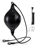 Ballon de vitesse de boxe personnalisé en cuir véritable et cuir synthétique, hauteur réglable, durable et léger, pour intérieur/extérieur