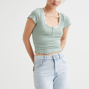 T-shirt décontracté d'été pour femme, coupe ample, épaules tombantes, col rond, manches courtes, imprimé lettres, en jersey ultra doux - Product Image 1