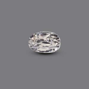 Loose 4.6 Carat White Cubic Zirconia Oval Cut Gemstone for Fine Jewelry - Product Image 1