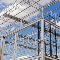 Bâtiment industriel en structure acier préfabriqué QCF010, certifié CE, personnalisable, respectueux de l'environnement, pour atelier