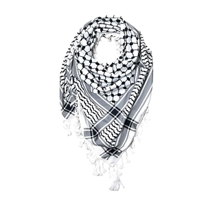 Ethnic Printed <b>Square</b> <b>Scarf</b> For Men Lightweight Cotton Polyester Checkered Pattern All Seasons Daily Wear <b>Scarf</b> With Tassels - Product Image 1