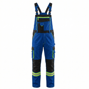 Latest Design High Quality Hi Vis Bib & Brace Overalls Customized Logo Reflective Hi Vis <b>Dungarees</b> For Working - Product Image 1
