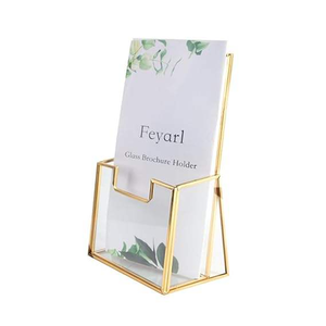 Beautifully Hand Crafted <b>Card</b> Holder Made From High Quality And Glass For Hotel And Office Decoration In Bulk For Export - Product Image 4