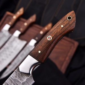 5PCS Handmade Damascus Kitchen <b>Knife</b> <b>Set</b> Professional Chef <b>Knives</b> with Premium Wood Handles Custom Cooking Cutlery <b>Set</b> OEM ODM - Product Image 3