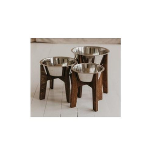 Comedero para Perros Ecológico y Elegante con MOQ Bajo, Nuevo Diseño de Madera, Tamaño Personalizado, Tazón para Coche, Comida y Leche, Fabricado en India - Product Image 1