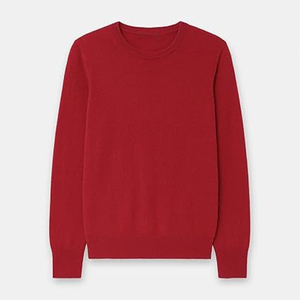 Sweat-shirt à col rond pour femme, couleur unie, manches longues, tricoté, 100% coton, respirant, vêtements d'automne - Product Image 4