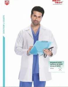 Bata de Laboratorio Médica de Manga Larga 100% Poliéster UTI, Unisex, para Uso Hospitalario NA - Product Image 2