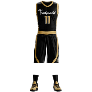 Vente en gros Uniforme de basket-ball unisexe Ensemble de jeunes personnalisé entièrement par sublimation Costume de bande avec logo OEM anti-XXS pour l'été - Product Image 1