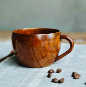 Taza de madera moderna de la mejor calidad con asa duradera, forma natural, producción en masa, precio al por mayor en India - Product Image 2