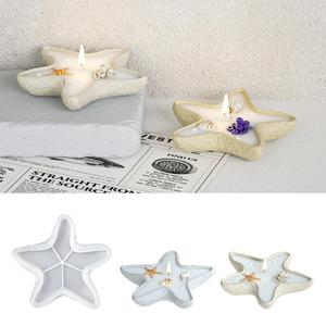 Base para Velas con Forma de Estrella de Mar, Caja de Almacenamiento Decorativa, Molde de Silicona para Velas de Resina con Forma de Estrella de Mar - Product Image 1