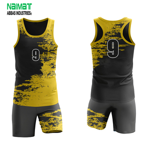 Custom Wrestling <b>Singlet</b> Set <b>Men</b> Sublimation Wrestling Uniform Breathable Sportswear OEM Manufacturer - Product Image 1