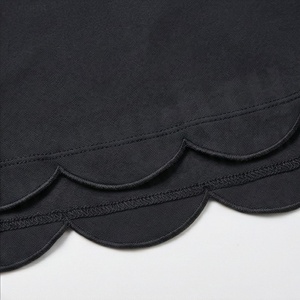 Jupe courte élastique à taille élastique pour femmes, couleur unie, respirante, style sportif, design à volants, à porter en toutes saisons - Product Image 6