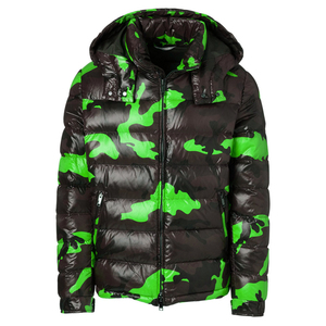 Blouson matelassé camouflage en gros, rouge et noir, imprimé personnalisé, coupe-vent, imperméable, avec capuche, rembourré, pour l'extérieur, du fabricant - Product Image 5