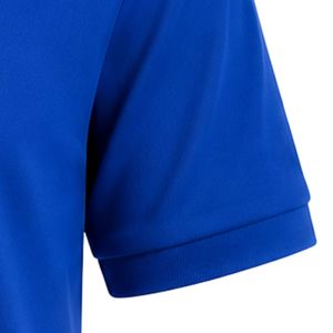 เสื้อโปโลสีน้ำเงินรอยัล สีฟ้าอ่อน สีชมพู แบบมีแถบขวาง แขนสั้น คอปก สวมใส่สบาย ชุดยูนิฟอร์มลำลอง สีตัดกัน เสื้อกีฬาแบบสั่งทำพิเศษ - Product Image 6