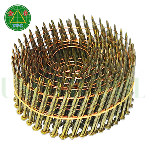 Offre Spéciale : Clous en Bobine de 1-1/4 pouce en Fil d'Acier Revêtu Jaune, 14000 pièces, OEM, avec Tige en Spirale Lisse, Origine Vietnam - Product Image 4