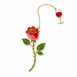 Marcapáginas de latón con esmalte suave chapado en oro de una sola cara, con foto grabada de tema floral Zen de estudios de yoga, recuerdo personalizado - Product Image 5