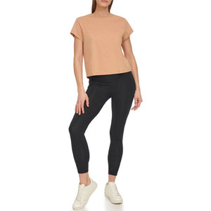 High Quality Heavyweight Boxy Women's Cotton <b>Crop</b> T Shirt Breathable Quick Dry Short Sleeve Casual Tee Crew Neck Summer Gym <b>Top</b> - Product Image 4