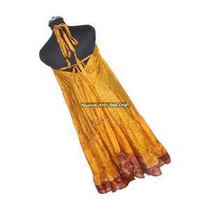 New Bohemian Unbranded Fashionable Women's Silk <b>Spaghetti</b> Maxi Dress Ladies Elegant Dinner Gown Sleeveless Evening Gowns Women's - Product Image 3