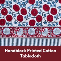 Nappe carrée en coton fait main de qualité supérieure, motif floral indien vintage, avec serviettes, sets de table et chemins de table pour fêtes modernes