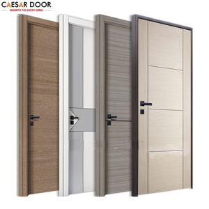 Porte intérieure moderne en bois massif pré-suspendue en composite WPC Isolation phonique Garantie de 3 ans Appartement Chambre Villa Hôtel - Product Image 1