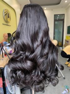 Perruques de cheveux humains vierges Remy vietnamiens, style ondulé Ocean, extensions de tissage à trame unique, sans nœuds ni perte de cheveux - Product Image 2