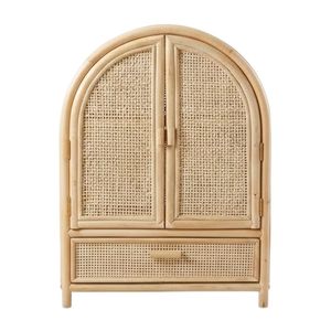 Achat en gros : Commode de maison de poupée en rotin naturel, fabrication artisanale, armoire de rangement miniature pour vêtements, mobilier pour enfants, directement de l'usine - Product Image 2