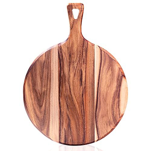 Planche à découper ronde en bois gravée sur mesure, écologique et durable, passe au lave-vaisselle - Product Image 2