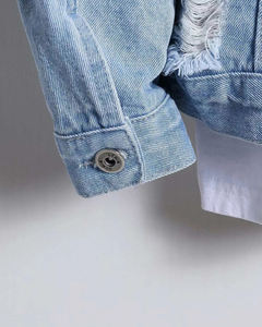 Men's Stylish Denim <b>Trucker</b> <b>Jacket</b> – Premium Blue Jean <b>Jacket</b> for Men, Perfect for Casual Streetwear and Travel - Product Image 2