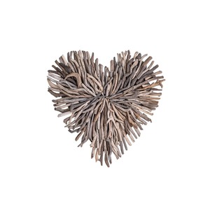 Arte de pared de madera flotada hecho a mano con forma de corazón, decoración rústica costera para colgar en el hogar para el Día de San Valentín - Product Image 5