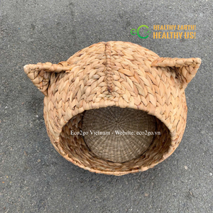 ที่นอนแมวทำมือจากผักตบชวา |   รังสัตว์เลี้ยงทอมือที่เป็นมิตรกับสิ่งแวดล้อม |   รับออกแบบตามสั่ง - Product Image 5