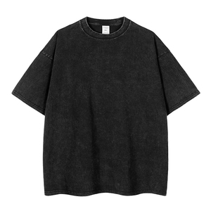 Men's Casual Short Sleeve O-Neck T-Shirt 100% Cotton Jersey Fabric Breathable Oversized Fit - Product Image 2
