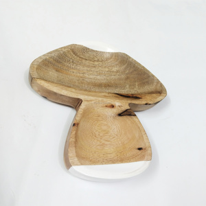 Bandeja de frutas secas de madera artesanal Premium con incrustaciones de madreperla con compartimento elegante para REGALOS FESTIVOS para multiusos - Product Image 3