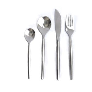 Elegante juego de cubiertos de acero inoxidable para comedor, cuchara, tenedor, cuchillo, para hotel, restaurante, bodas, eventos de catering - Product Image 4
