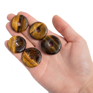 Donuts de Cristal Natural, Donuts de Piedra de Ojo de Tigre, Gemas de Cristal, Gemas de Reiki, Donuts Curativos, Ágata, Venta al por Mayor - Product Image 6