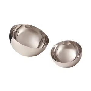 Exclusive Metal <b>Soup</b> <b>Bowl</b> Stainless Round Deep Modern Decor - Product Image 2