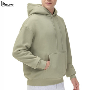 เสื้อฮู้ดดี้ผู้ชายผ้าฝ้ายฟลีซเนื้อหนา 100% คุณภาพดี ราคาโรงงาน แห้งเร็ว ระบายอากาศได้ดี เป็นมิตรกับสิ่งแวดล้อม เหมาะสำหรับฤดูใบไม้ผลิ - Product Image 5