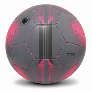 Ballon de football vintage rétro à rayures taille 5 |   Ballon de football en cuir PU cousu à la main |   Ballons d'entraînement personnalisés pour écoles et clubs Dravelle - Product Image 3