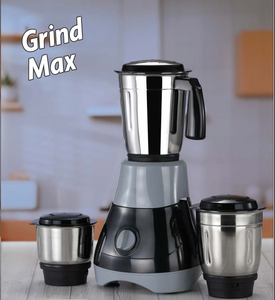 Mixeur-broyeur Mahadev Blend X 500W avec 3 bacs en acier inoxydable, appareil de cuisine polyvalent pour broyer, mélanger et préparer des chutneys, garantie 1 an - Product Image 2