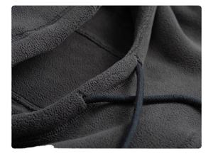 เสื้อฮู้ดผ้าฟลีซขั้วโลกสำหรับผู้ชายมีสไตล์มีปกตั้งทำจากผ้าฝ้าย100% ฤดูหนาว - Product Image 5