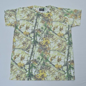 Camiseta de Mujer con Estampado de Camuflaje, Manga Corta, Cuello Redondo, Corte Regular, Transpirable, 100% Poliéster, Estilo Casual para Primavera/Verano - Product Image 5