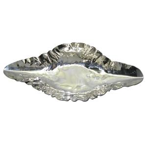 Bol à salade en métal en acier de meilleure qualité, plat à fruits avec un design Unique en forme de rides, fruits polis brillants - Product Image 1