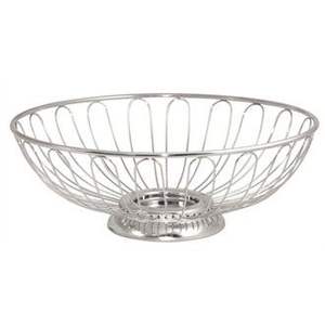 Corbeille à fruits moderne en acier inoxydable pour comptoir, avec structure en fil métallique durable, idéale pour ranger les pommes - Product Image 3