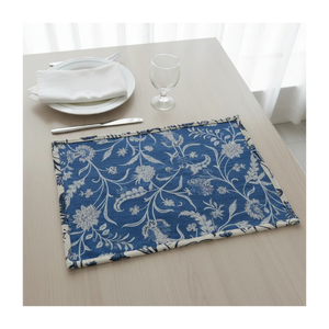 Nappe carrée personnalisable en tissu jacquard imprimé géométrique classique de 15 pouces, certifiée OEKO-TEX, lavable, pour la décoration intérieure - Product Image 4