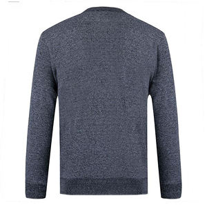 Sweat-shirt à col rond 100% coton de luxe pour homme, broderie unie de haute qualité, saison hivernale, logo personnalisable, étiquettes, design - Product Image 2